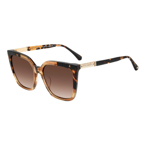 Kate Spade Marlowe Sunglasses Horn Beige/Brown Gradient, Size 55 frame image thumbnail