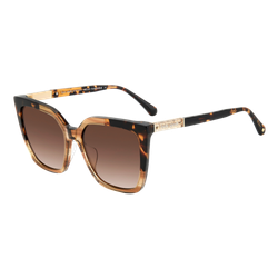 Image of Kate Spade Marlowe Sunglasses Horn Beige/Brown Gradient, Size 55 frame