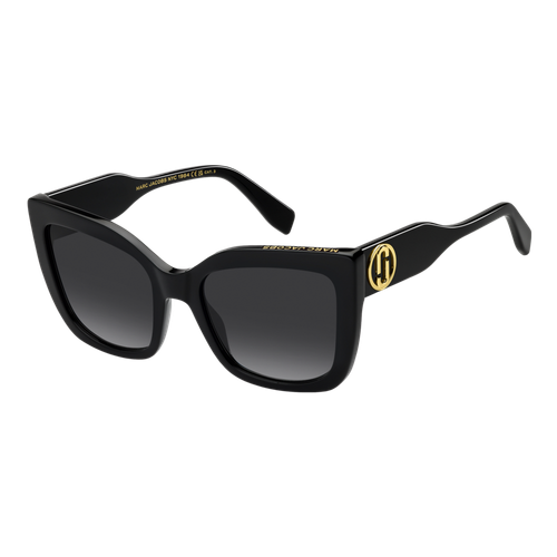 Marc Jacobs The J Marc Square Sunglasses Black/Dark Grey Gradient, Size 54 frame image thumbnail