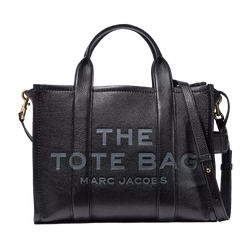 Image of Marc Jacobs The Leather Medium Tote Bag Black