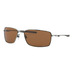 Image of Oakley Polarized Square Wire Sunglasses Tungsten/Prizm Tungsten Polarized, Size 60 Frame