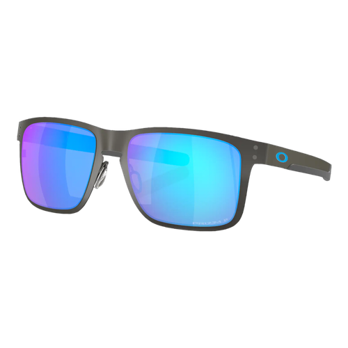 Oakley Polarized Holbrook Metal Sunglasses, Matte Gunmetal/Prizm Sapphire Polarized, size 55 frame image thumbnail