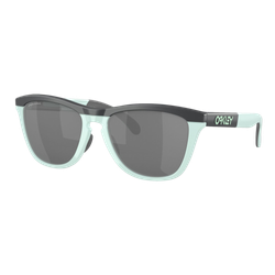 Image of Oakley Frogskins Range Sunglasses Matte Carbon-Blue Milkshake/Prizm Black, Size 55 frame