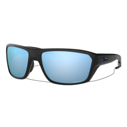 Image of Oakley Polarized Split Shot Sunglasses Matte Black/Prizm Deep Water Polarized, Size 64 frame