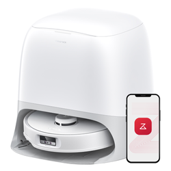 Image of Roborock Qrevo Curv Robot Vacuum and Mop White