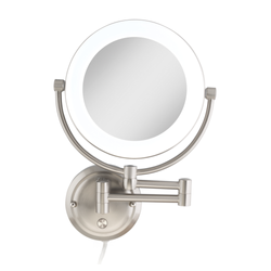Image of Zadro Lexington Lighted Wall Mounted Makeup Mirror with Magnification