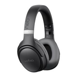Image of Veho ZB-4 NEB Wireless Headphones with Mic, Black/Grey