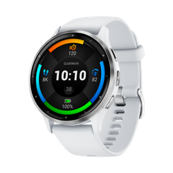 Image of Garmin Venu 3 Fitness and Health Smartwatch, Silver/Whitestone, 45mm