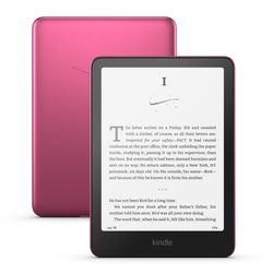 Image of Amazon Kindle Paperwhite 32GB Signature Edition, Metallic Raspberry