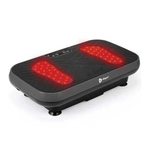Lifepro VibraRed Vibration Plate with Red Light Therapy, Black image thumbnail