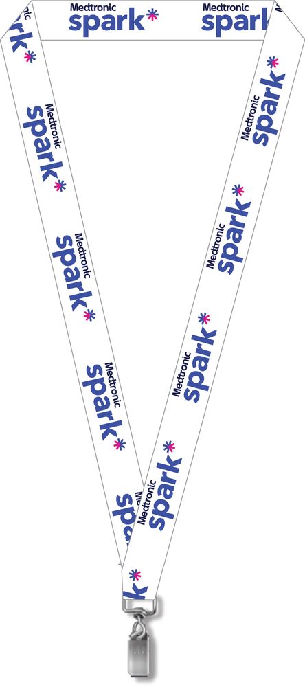 Pack of 25 White Dye Sublimated Lanyards primary image