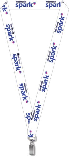 Pack of 25 White Dye Sublimated Lanyards image thumbnail