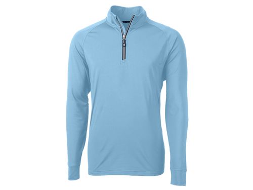 Cutter & Buck Adapt Eco Knit Stretch Recycled Mens Quarter Zip Pullover image thumbnail