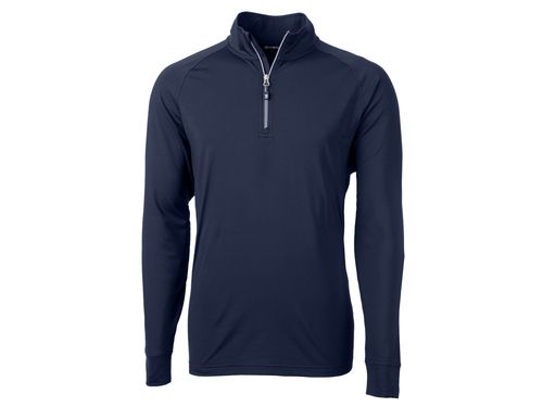 Cutter & Buck Adapt Eco Knit Stretch Recycled Mens Quarter Zip Pullover image thumbnail