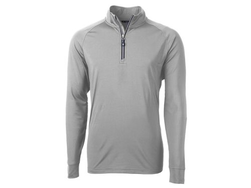 Cutter & Buck Adapt Eco Knit Stretch Recycled Mens Quarter Zip Pullover image thumbnail