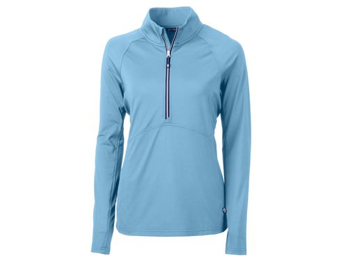 Cutter & Buck Adapt Eco Knit Stretch Recycled Womens Half Zip Pullover image thumbnail