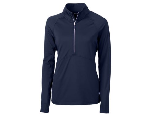 Cutter & Buck Adapt Eco Knit Stretch Recycled Womens Half Zip Pullover image thumbnail