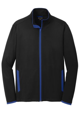 Sport-Tek Sport-Wick Stretch Contrast Full-Zip Jacket. ST853 image thumbnail