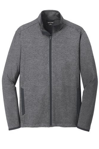 Sport-Tek Sport-Wick Stretch Contrast Full-Zip Jacket. ST853 image thumbnail