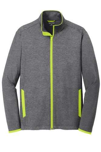 Sport-Tek Sport-Wick Stretch Contrast Full-Zip Jacket. ST853 image thumbnail