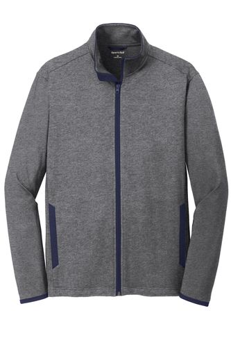 Sport-Tek Sport-Wick Stretch Contrast Full-Zip Jacket. ST853 image thumbnail