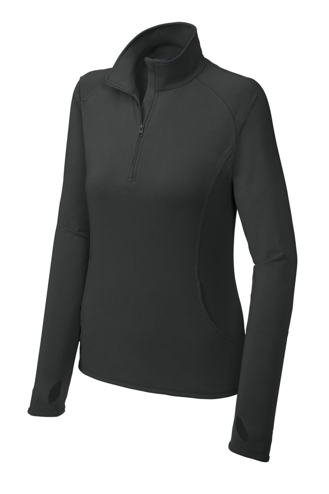 Sport-Tek Women's Sport-Wick Stretch 1/4-Zip Pullover. LST850 primary image
