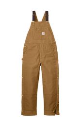 Image of Carhartt Tall Firm Duck Insulated Bib Overalls CTT106672