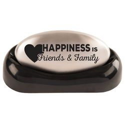 Image of Stainless Steel Soap w/ Happiness Is Message and Base