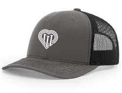 Image of Richardson 112RE Recycled Trucker Hat w/Leatherette Adhesive Patches or Embroidery