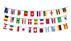 Image of World Hanging Flags