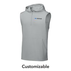 Image of Men's Sleeveless 1/4-Zip Hoodie