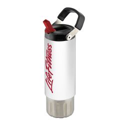 Image of Life Fitness 25 oz. Flip to Sip Sport Bottle White/ Red