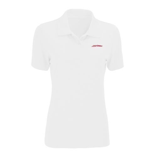 Life Fitness Women's Omega Solid Mesh Tech Polo image thumbnail