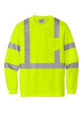 Image of CornerStone ANSI 107 Class 3 Mesh Long Sleeve Tee. CS203