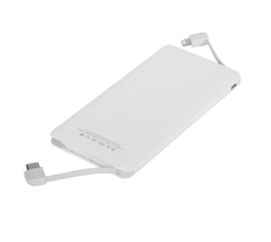 Image of Slim Textured Built-in Cable Power Bank