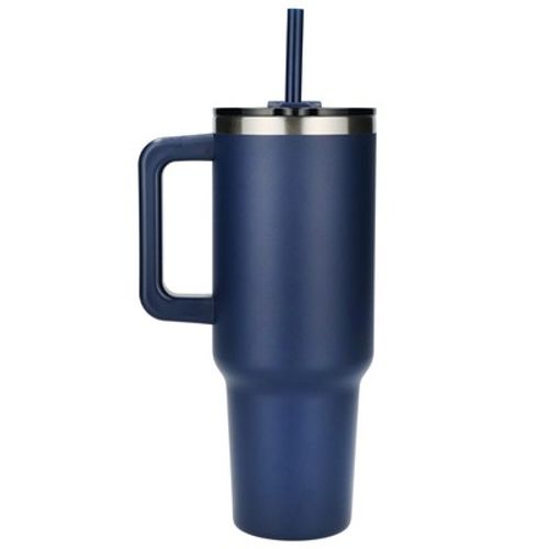 Pinnacle 40 oz Vacuum Insulated Eco-Friendly Travel Tumbler With Straw image thumbnail