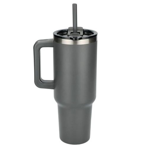 Pinnacle 40 oz Vacuum Insulated Eco-Friendly Travel Tumbler With Straw image thumbnail