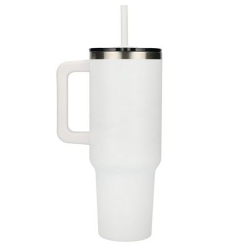 Pinnacle 40 oz Vacuum Insulated Eco-Friendly Travel Tumbler With Straw image thumbnail