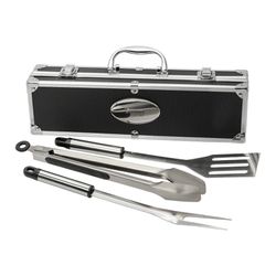 Image of 3 Piece BBQ set in Aluminum Case