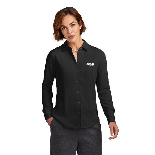 Brooks Brothers Women's Full-Button Satin Blouse image thumbnail Brooks Brothers Women's Full-Button Satin Blouse image thumbnail