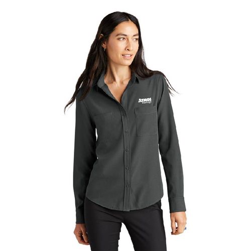 MERCER+METTLE Women's Stretch Crepe Long Sleeve Camp image thumbnail MERCER+METTLE Women's Stretch Crepe Long Sleeve Camp image thumbnail