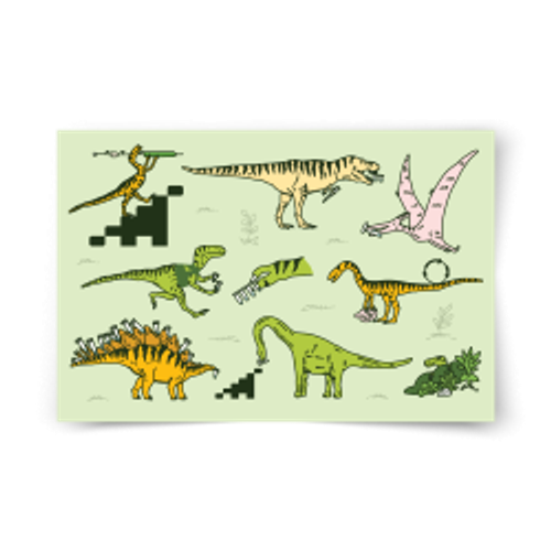 Image of Dino Temporary Tattoos