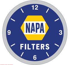 Image of 14" Brushed Nickel Filter Clock