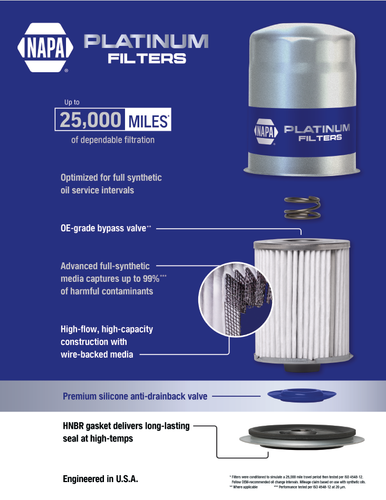 Napa Platinum Filter Flyer (50 Pack) image thumbnail