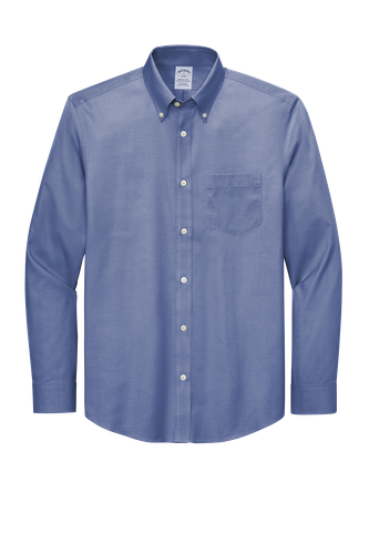 Brooks Brothers Wrinkle-Free Stretch Pinpoint Shirt BB18000 image thumbnail