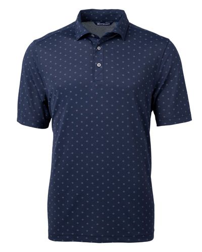 Cutter & Buck Virtue Eco Pique Tile Print Recycled Mens Polo MCK01170 image thumbnail
