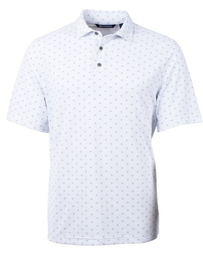 Cutter & Buck Virtue Eco Pique Tile Print Recycled Mens Polo MCK01170 image thumbnail
