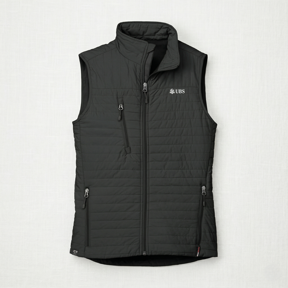 Eco thermolite quilted vest - women's black primary image
