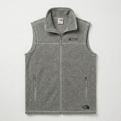 Image of The North Face Sweater Fleece Vest - Men's Gray