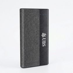 Image of Linen Cloth Wireless Charging Powerbank